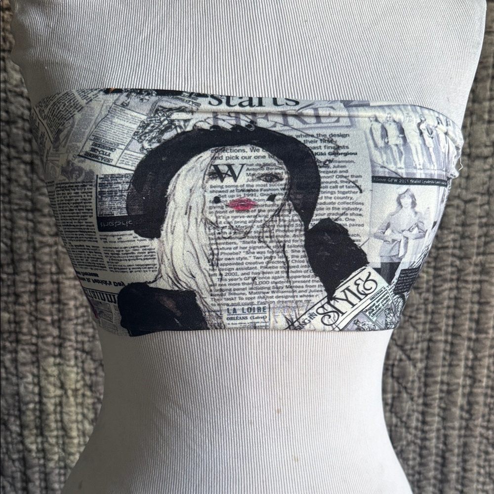 Better Be Monochrome Newspaper Art Bandeau